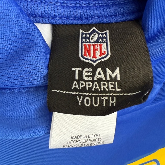 NWT NFL Los Angeles Rams Youth Blue Hoodie Sweatshirt Size Medium 10/12 - Picture 5 of 7